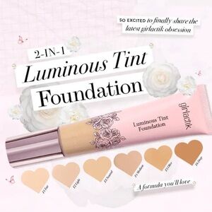 Girlactik New 2-in-1 Luminous Tint Foundation Shade- 
F2-Light 1.35 fl oz NIB